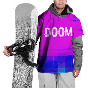 Накидка на куртку 3D с принтом Doom Glitch Text Effect в Новосибирске, 100% полиэстер |  | doom | glitch | logo | дум | игра | игры | лого | логотип | символ