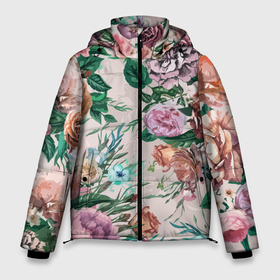 Мужская зимняя куртка 3D с принтом Color floral pattern   Expressionism   Summer в Тюмени, верх — 100% полиэстер; подкладка — 100% полиэстер; утеплитель — 100% полиэстер | длина ниже бедра, свободный силуэт Оверсайз. Есть воротник-стойка, отстегивающийся капюшон и ветрозащитная планка. 

Боковые карманы с листочкой на кнопках и внутренний карман на молнии. | expression | fashion | flowers | pattern | rose | summer | лето | мода | паттерн | роза | цветы | экспрессия
