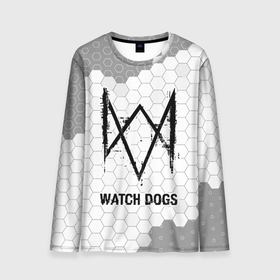 Мужской лонгслив 3D с принтом Watch Dogs Glitch на темном фоне (FS) в Санкт-Петербурге, 100% полиэстер | длинные рукава, круглый вырез горловины, полуприлегающий силуэт | Тематика изображения на принте: dogs | glitch | logo | watch | watch dogs | вотч | догс | игра | игры | лого | логотип | символ | соты