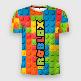 Мужская футболка 3D Slim с принтом Roblox Games в Кировске, 100% полиэстер с улучшенными характеристиками | приталенный силуэт, круглая горловина, широкие плечи, сужается к линии бедра | color | roblox | лего | роблокс | роблокс игры