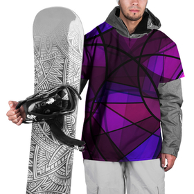 Накидка на куртку 3D с принтом Абстрактный в пурпурных тонах узор в Петрозаводске, 100% полиэстер |  | abstraction | purple | абстрактный узор | круги | пурпурный | современный | фиолетовый
