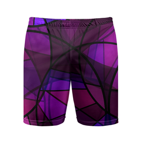 Мужские шорты спортивные с принтом Абстрактный в пурпурных тонах узор в Тюмени,  |  | Тематика изображения на принте: abstraction | purple | абстрактный узор | круги | пурпурный | современный | фиолетовый
