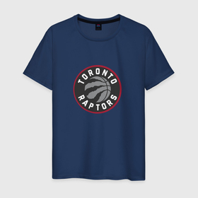 Мужская футболка хлопок с принтом Торонто Рэпторс NBA в Тюмени, 100% хлопок | прямой крой, круглый вырез горловины, длина до линии бедер, слегка спущенное плечо. | nba | toronto raptors | баскетбол | нба | торонто рэпторс