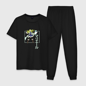 Мужская пижама хлопок с принтом МЭРИЭЛЛЬ | Log Horizon , 100% хлопок | брюки и футболка прямого кроя, без карманов, на брюках мягкая резинка на поясе и по низу штанин
 | anime | log horizon | marielle | аниме | анимэ | мэриэлль | хроники горизонта