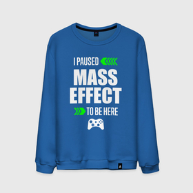 Мужской свитшот хлопок с принтом I Paused Mass Effect To Be Here с зелеными стрелками в Белгороде, 100% хлопок |  | effect | logo | paused | игра | игры | лого | логотип | масс | символ | эффект