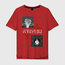 Мужская футболка хлопок Oversize с принтом Polyphia в Тюмени, 100% хлопок | свободный крой, круглый ворот, “спинка” длиннее передней части | music | newlevelsnewdevils | polyphia | renaissance | музыка | полифия