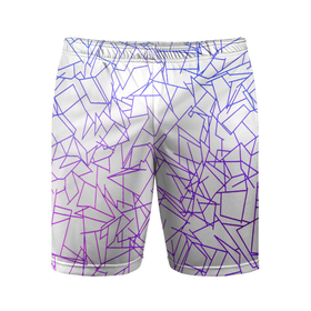 Мужские шорты спортивные с принтом Geometric Distortion в Кировске,  |  | абстракция | геометриченские фигуры | геометрия | линии | прямоугольник | психоделика | современное искусство | треугольник | цветная | шаблон
