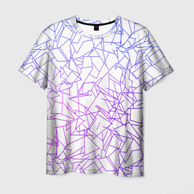Мужская футболка 3D с принтом Geometric Distortion в Кировске, 100% полиэфир | прямой крой, круглый вырез горловины, длина до линии бедер | абстракция | геометриченские фигуры | геометрия | линии | прямоугольник | психоделика | современное искусство | треугольник | цветная | шаблон