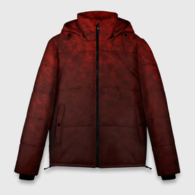 Мужская зимняя куртка 3D с принтом Мраморный красно черный градиент в Екатеринбурге, верх — 100% полиэстер; подкладка — 100% полиэстер; утеплитель — 100% полиэстер | длина ниже бедра, свободный силуэт Оверсайз. Есть воротник-стойка, отстегивающийся капюшон и ветрозащитная планка. 

Боковые карманы с листочкой на кнопках и внутренний карман на молнии. | gradient | marble | red black | градиент | камень | красный | мраморный