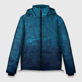 Мужская зимняя куртка 3D с принтом Синий абстрактный мраморный узор в Белгороде, верх — 100% полиэстер; подкладка — 100% полиэстер; утеплитель — 100% полиэстер | длина ниже бедра, свободный силуэт Оверсайз. Есть воротник-стойка, отстегивающийся капюшон и ветрозащитная планка. 

Боковые карманы с листочкой на кнопках и внутренний карман на молнии. | blue marble | gradient | marble | мрамор | мраморный узор | синий