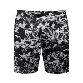 Мужские шорты спортивные с принтом GUSSI STYLE в Курске,  |  | Тематика изображения на принте: gussi | гуси | камуфляж | паттерн | паттерны | прикол | черно   белая | черно   белое