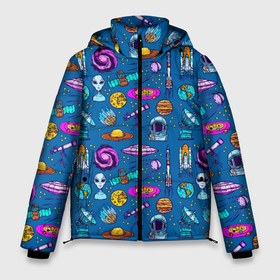 Мужская зимняя куртка 3D с принтом GALACTIC SPACE в Екатеринбурге, верх — 100% полиэстер; подкладка — 100% полиэстер; утеплитель — 100% полиэстер | длина ниже бедра, свободный силуэт Оверсайз. Есть воротник-стойка, отстегивающийся капюшон и ветрозащитная планка. 

Боковые карманы с листочкой на кнопках и внутренний карман на молнии. | астронавт | вселенная | галактика | звезды | инопланетянин | космическая ракета | красочный | луна | наука | планета | планеты | сатурн | созвездие | солнечная система | шатл