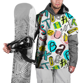 Накидка на куртку 3D с принтом COLOR ENGLISH ALPHABET в Кировске, 100% полиэстер |  | Тематика изображения на принте: алфавит | английский | буквы | цвета | язык