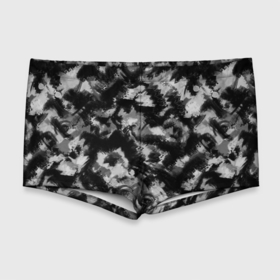 Мужские купальные плавки 3D с принтом Черно белый абстрактный камуфляж в Тюмени, Полиэстер 85%, Спандекс 15% |  | black and white | camouflage | абстрактный узор | абстрактный черный | пятнистый