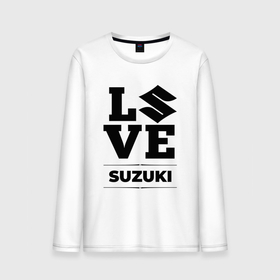 Мужской лонгслив хлопок с принтом Suzuki Love Classic в Екатеринбурге, 100% хлопок |  | auto | brand | logo | love | suzuki | symbol | авто | бренд | лого | символ | сузуки