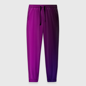 Мужские брюки 3D с принтом VIOLET | gradient в Тюмени, 100% полиэстер | манжеты по низу, эластичный пояс регулируется шнурком, по бокам два кармана без застежек, внутренняя часть кармана из мелкой сетки | Тематика изображения на принте: gradient | violet | абстрактный рисунок | градиент | фиолетовый | цвета
