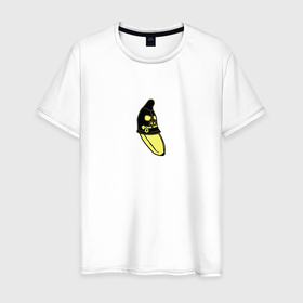 Мужская футболка хлопок с принтом Банан   бандюган в Белгороде, 100% хлопок | прямой крой, круглый вырез горловины, длина до линии бедер, слегка спущенное плечо. | банан | бандос | бандюган | хулиган