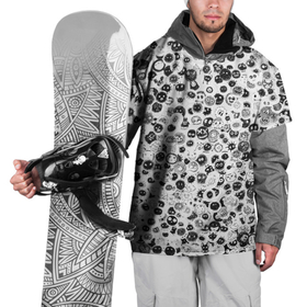 Накидка на куртку 3D с принтом Micro smileys в Курске, 100% полиэстер |  | Тематика изображения на принте: паттерн | смайл | смайлики | смайлы | черно   белая