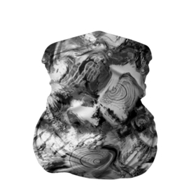 Бандана-труба 3D с принтом Абстрактный в серых тонах фон с головой рыбы в Екатеринбурге, 100% полиэстер, ткань с особыми свойствами — Activecool | плотность 150‒180 г/м2; хорошо тянется, но сохраняет форму | abstract background | fish | абстрактный узор | для рыбака | камуфляж | рыба | рыбалка | серый | черно белый