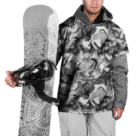 Накидка на куртку 3D с принтом Абстрактный в серых тонах фон с головой рыбы в Кировске, 100% полиэстер |  | Тематика изображения на принте: abstract background | fish | абстрактный узор | для рыбака | камуфляж | рыба | рыбалка | серый | черно белый