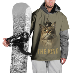 Накидка на куртку 3D с принтом Король котов Мейн кун , 100% полиэстер |  | Тематика изображения на принте: король | корона | кот | кошка | мейн кун | надпись | питомец | усы | хищник | шерсть