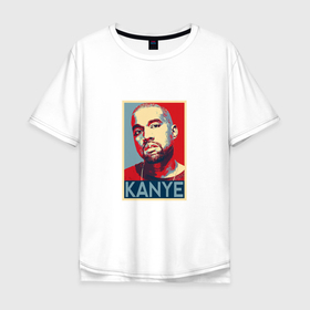 Мужская футболка хлопок Oversize с принтом Kanye   Hip Hop в Тюмени, 100% хлопок | свободный крой, круглый ворот, “спинка” длиннее передней части | hiphop | kanye | kanye west | music | канье уэст | микрофон | музыка | рэп | рэпер | хипхоп