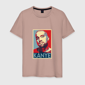 Мужская футболка хлопок с принтом Kanye   Hip Hop в Екатеринбурге, 100% хлопок | прямой крой, круглый вырез горловины, длина до линии бедер, слегка спущенное плечо. | hiphop | kanye | kanye west | music | канье уэст | микрофон | музыка | рэп | рэпер | хипхоп