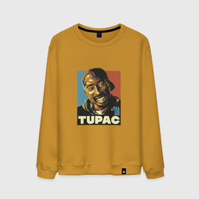 Мужской свитшот хлопок с принтом Tupac   All Eyez On me в Тюмени, 100% хлопок |  | 2pac | california | hiphop | music | rap | rip | shakur | thuglife | tupac | калифорния | музыка | рэп | рэпер | тупак | хипхоп | шакур