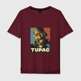 Мужская футболка хлопок Oversize с принтом Tupac   All Eyez On me в Тюмени, 100% хлопок | свободный крой, круглый ворот, “спинка” длиннее передней части | 2pac | california | hiphop | music | rap | rip | shakur | thuglife | tupac | калифорния | музыка | рэп | рэпер | тупак | хипхоп | шакур
