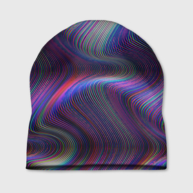 Шапка 3D с принтом WAVES ILLUSION в Санкт-Петербурге, 100% полиэстер | универсальный размер, печать по всей поверхности изделия | 3д | волна | волны | геометрия | градиент | иллюзия | программист | разноцветные волны | рисунок | схемы | текстура | узор
