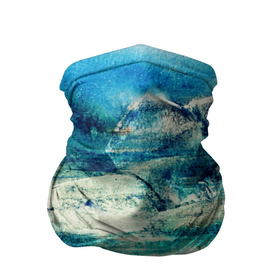 Бандана-труба 3D с принтом Прибрежная синева в Екатеринбурге, 100% полиэстер, ткань с особыми свойствами — Activecool | плотность 150‒180 г/м2; хорошо тянется, но сохраняет форму | blue stones | seaside | берег моря | камни на берегу моря | прибрежная синева | синие камни | синий берег