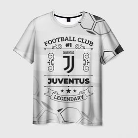 Мужская футболка 3D с принтом Juventus Football Club Number 1 Legendary в Курске, 100% полиэфир | прямой крой, круглый вырез горловины, длина до линии бедер | club | football | juventus | logo | клуб | лого | мрамор | мяч | символ | спорт | трещины | футбол | футболист | футболисты | футбольный | ювентус