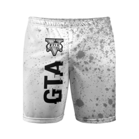 Мужские шорты спортивные с принтом GTA Glitch на темном фоне в Тюмени,  |  | auto | glitch | grand | gta | logo | theft | гта | игра | игры | краска | краски | лого | логотип | символ