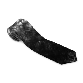 Галстук 3D с принтом Текстура камня черно белый узор в Новосибирске, 100% полиэстер | Длина 148 см; Плотность 150-180 г/м2 | Тематика изображения на принте: abstract | black and white | fashionable | мраморный | текстура камня | черно белый