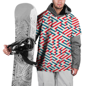 Накидка на куртку 3D с принтом Изометрический Лабиринт в Курске, 100% полиэстер |  | isometric | maze | pattern | изометрический | красный | лабиринт | узор
