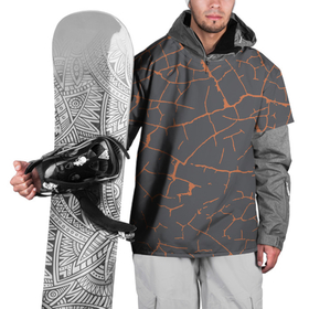 Накидка на куртку 3D с принтом Грунтовые Трещины в Белгороде, 100% полиэстер |  | Тематика изображения на принте: brown | cracks | ground | pattern | грунт | коричневый | трещины | узор