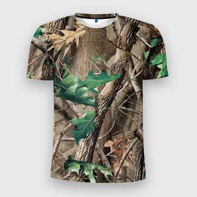 Мужская футболка 3D Slim с принтом КАМУФЛЯЖ ЛЕСНОЙ , 100% полиэстер с улучшенными характеристиками | приталенный силуэт, круглая горловина, широкие плечи, сужается к линии бедра | Тематика изображения на принте: fishing | forest | military | trees | деревья | камуфляж | лес | маскировка | милитари | охота | природа | рыбалка | туризм