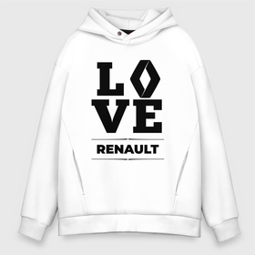 Мужское худи Oversize хлопок с принтом Renault Love Classic в Кировске, френч-терри — 70% хлопок, 30% полиэстер. Мягкий теплый начес внутри —100% хлопок | боковые карманы, эластичные манжеты и нижняя кромка, капюшон на магнитной кнопке | auto | brand | logo | love | renault | symbol | авто | бренд | лого | рено | символ