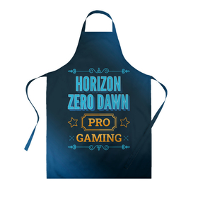 Фартук 3D с принтом Игра Horizon Zero Dawn: PRO Gaming в Петрозаводске, 100% полиэстер | общий размер — 65 х 85 см, ширина нагрудника — 26 см, горловина — 53 см, длина завязок — 54 см, общий обхват в поясе — 173 см. Принт на завязках и на горловине наносится с двух сторон, на основной части фартука — только с внешней стороны | dawn | horizon | horizon zero dawn | logo | pro | zero | градиент | игра | игры | лого | логотип | символ | хорайзон