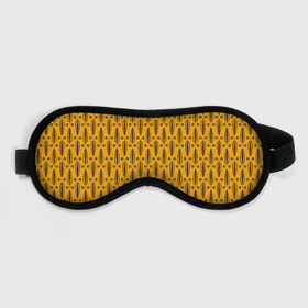 Маска для сна 3D с принтом Черно желтый современный  узор  Листья в Тюмени, внешний слой — 100% полиэфир, внутренний слой — 100% хлопок, между ними — поролон |  | black and yellow | fashionable | leaves | желтый | листья | черный | черный и желтый