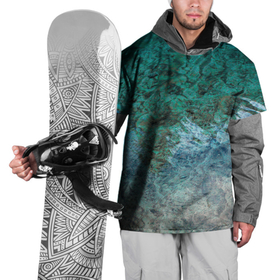 Накидка на куртку 3D с принтом Морской берег в Новосибирске, 100% полиэстер |  | Тематика изображения на принте: берег | вода | лазурный | море | морской берег | морской бриз | океан