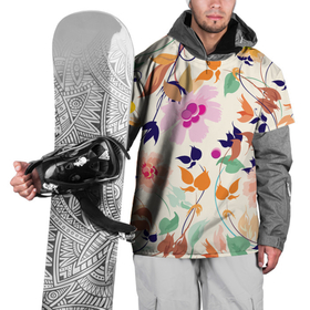 Накидка на куртку 3D с принтом Summer floral pattern в Белгороде, 100% полиэстер |  | Тематика изображения на принте: flowers | leaf | pattern | summer | лето | лист | узор | цветок