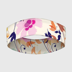 Повязка на голову 3D с принтом Summer floral pattern ,  |  | flowers | leaf | pattern | summer | лето | лист | узор | цветок