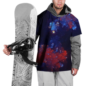 Накидка на куртку 3D с принтом Бурлящий Коралловый Риф в Кировске, 100% полиэстер |  | bubbling | coral | nature | ocean | reef | sea | бурление | коралловый | красный | море | океан | природа | риф | синий