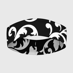Повязка на голову 3D с принтом Minimalist floral pattern в Курске,  |  | fashion | leafs | minimalism | pattern | plant | листья | минимализм | мода | паттерн | растение