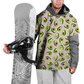Накидка на куртку 3D с принтом Авокадо, текстильный паттерн в Тюмени, 100% полиэстер |  | 