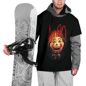 Накидка на куртку 3D с принтом KoЯn (Korn) обложка в Тюмени, 100% полиэстер |  | korn | koяn | metal | группа | корн | коян | метал | ню метал | рок