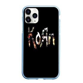 Чехол для iPhone 11 Pro Max матовый с принтом KoЯn (Korn) лого , Силикон |  | korn | koяn | metal | группа | корн | коян | метал | ню метал | рок