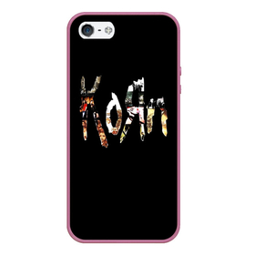 Чехол для iPhone 5/5S матовый с принтом KoЯn (Korn) лого в Белгороде, Силикон | Область печати: задняя сторона чехла, без боковых панелей | korn | koяn | metal | группа | корн | коян | метал | ню метал | рок
