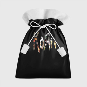 Подарочный 3D мешок с принтом KoЯn (Korn) лого в Тюмени, 100% полиэстер | Размер: 29*39 см | Тематика изображения на принте: korn | koяn | metal | группа | корн | коян | метал | ню метал | рок